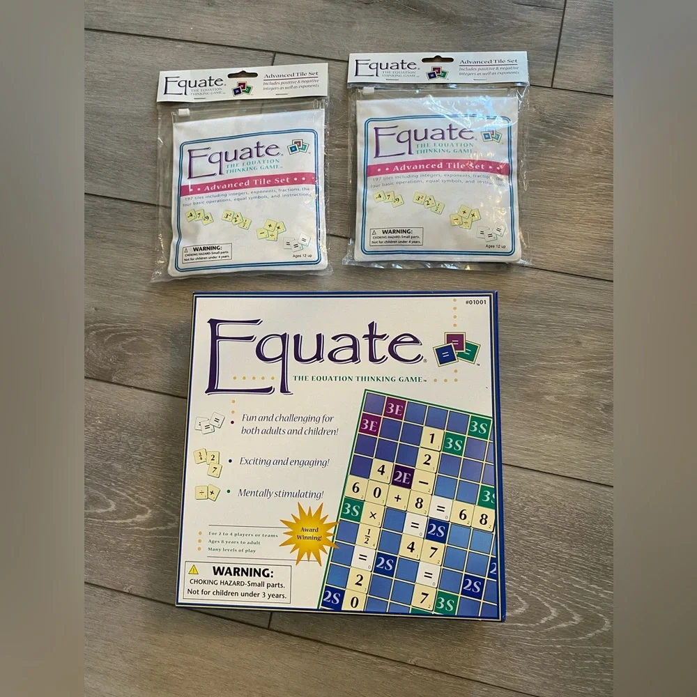 Equate the equation, thinking game ages eight yrs to adults,& advanced tile set
